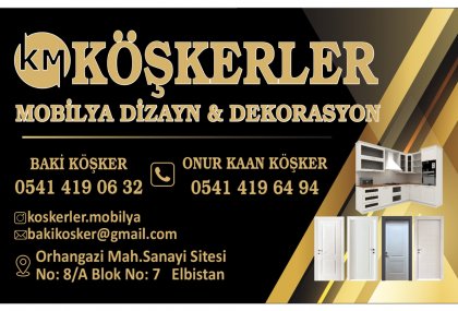 Elbistan Mobilya ve dekarasyon İmalat